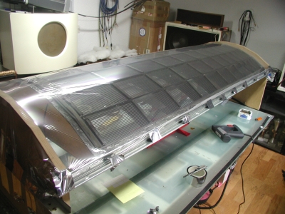 Soundlab A under jig's diaphragm tent